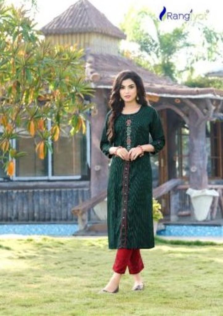 Rangjyot Kayaa vol  2  Fancy casual wear  kurti with bottom catalog 