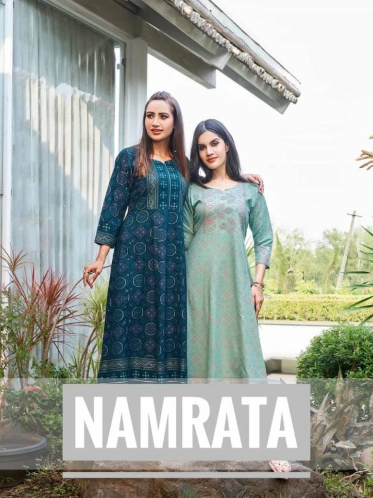 Rangjyot Namrata Casual Wear Rayon Readymade Kurtis