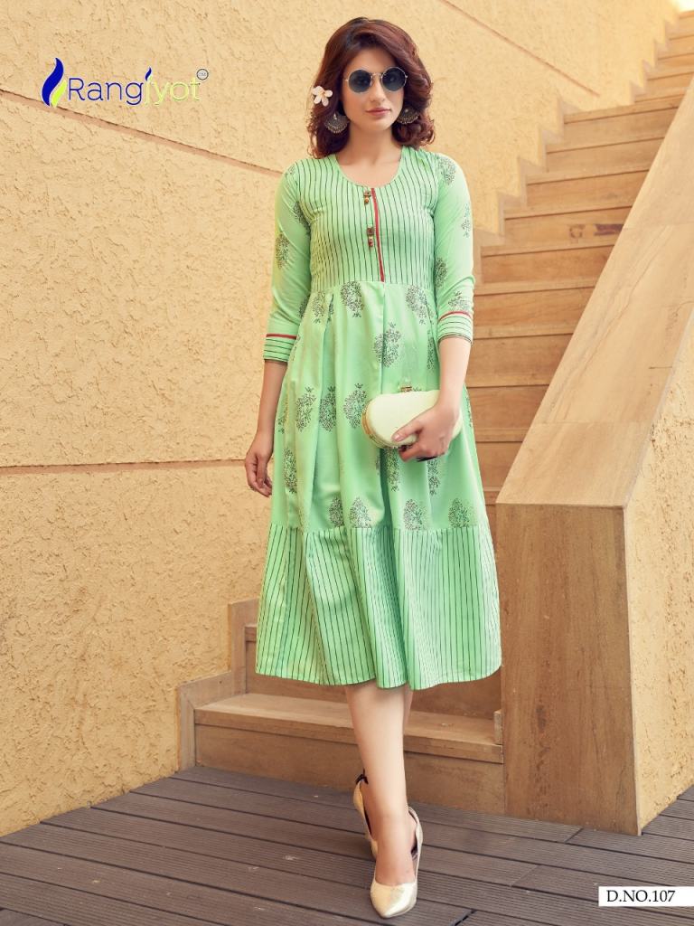 Rangjyot Presents Summer Queen Vol 1 Designer Kurtis Manufacturer