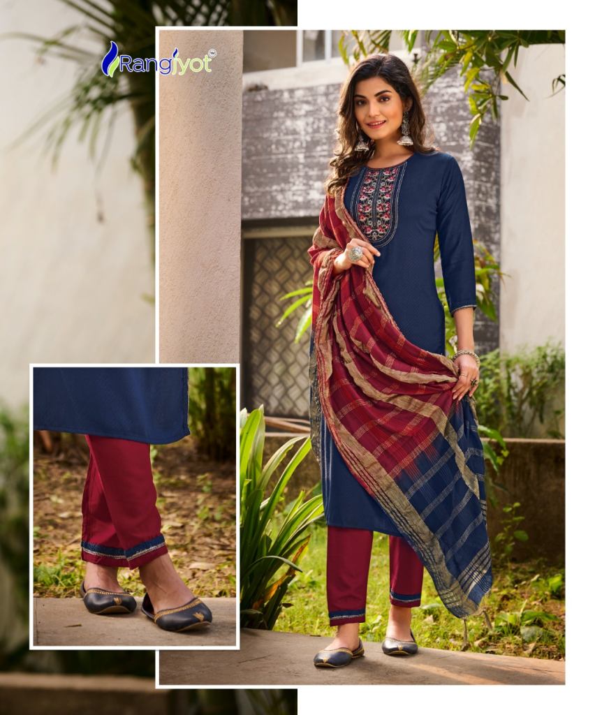 PRISHA FASHION PREMIUM HEAVY SILK KURTI PANT WITH DUPTTA, Size: M To Xxl (  Set Wise), 150 at Rs 1080/piece in Surat