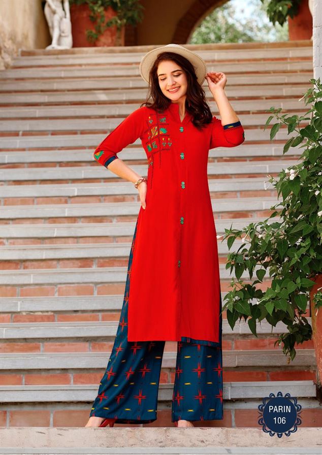 Rangjyot present Parin vol 1 kurtis catalogue