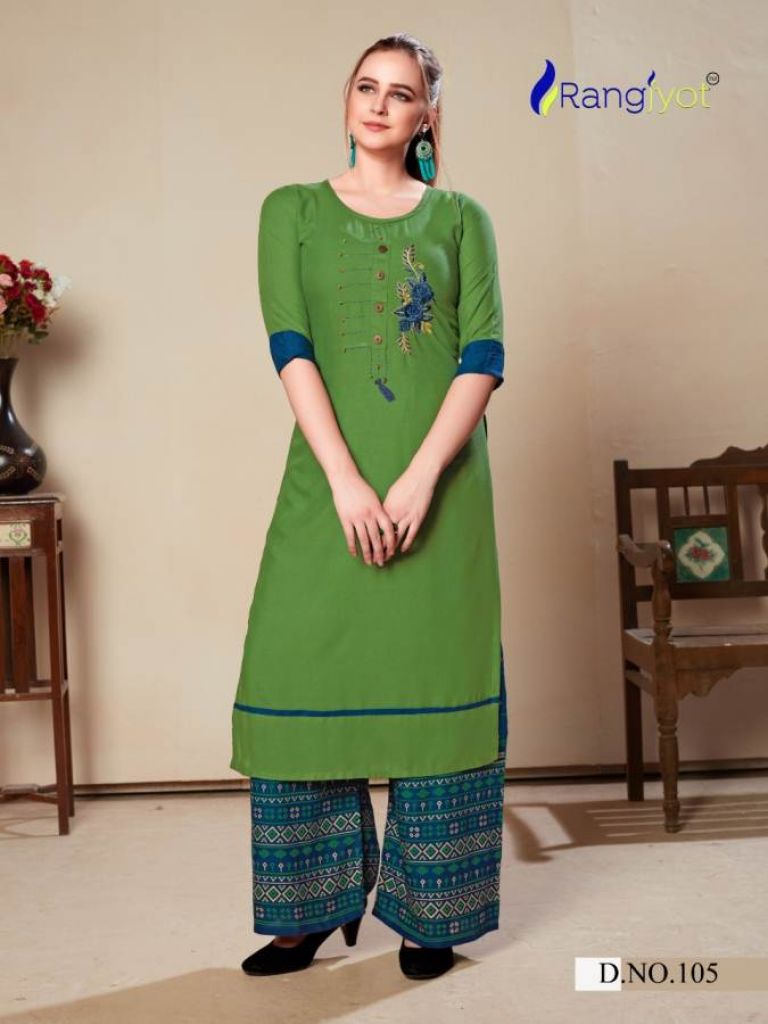 Rangjyot presents  Morie vol 1  Stylish Kurti With Bottom