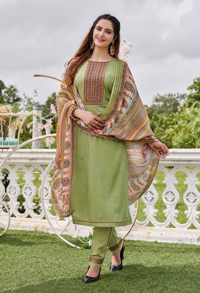 Rangoon Aagman Silk Designer Festive Wear Dress Material catalog 
