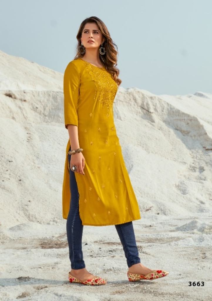 Rangoon Aktara Catalog Festive Wear Pure Muslin Kurtis