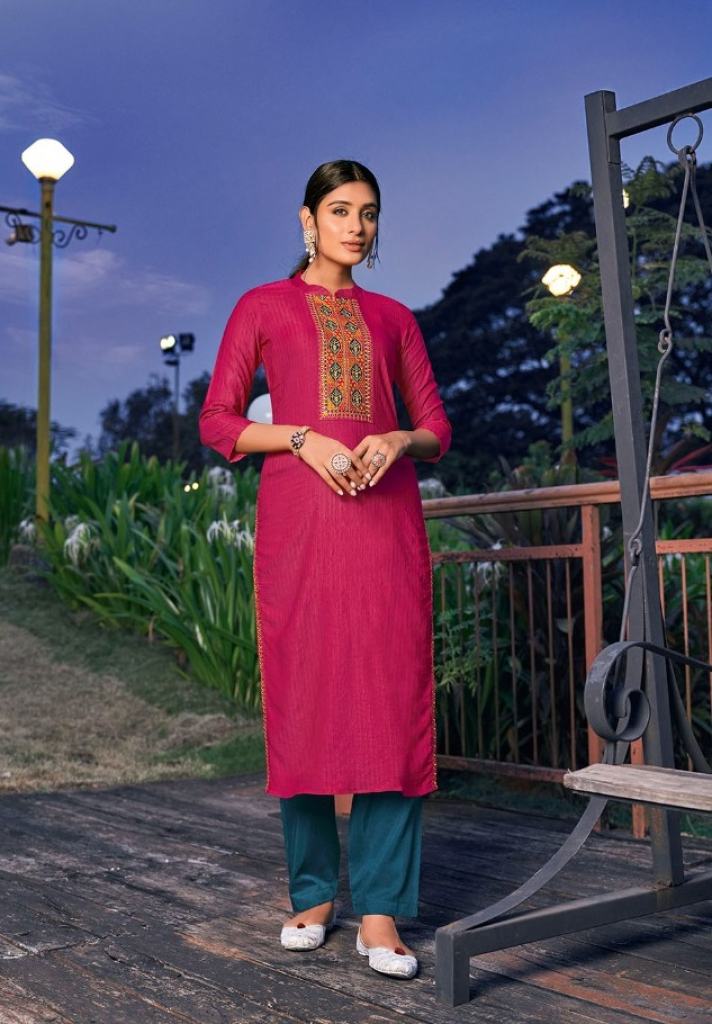 Rangoon Colours Fancy Silk Festive Wear Kurtis Catalog