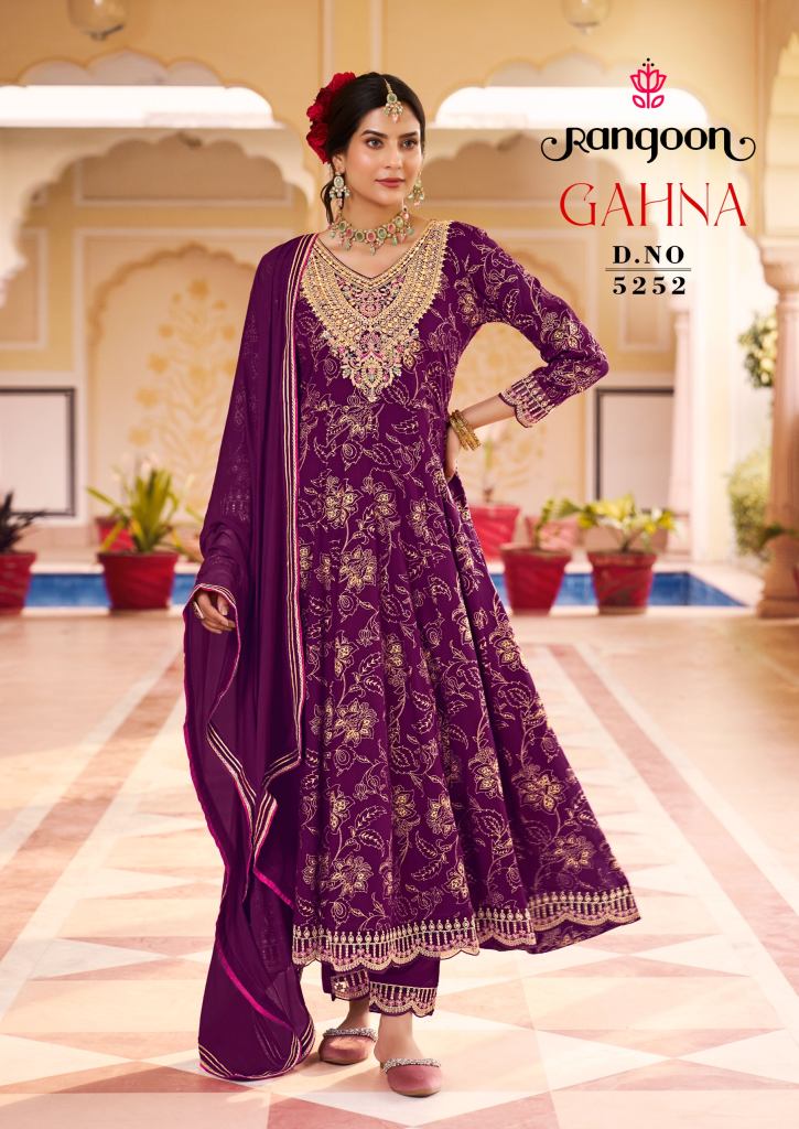 Rangoon Gahna Kurti Bottom With Dupatta