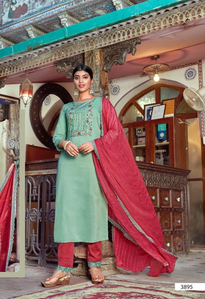 Rangoon Hi Five Fancy Wear Kurtis With Bottom & Dupatta