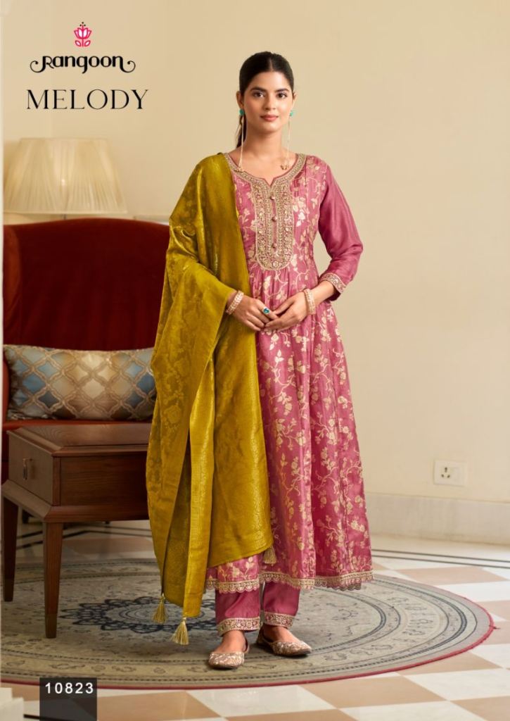 Rangoon Melody Khali Work Salwar Kameez