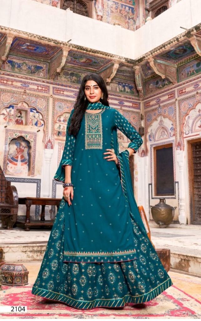 Rangoon Nirja  vol 2  Rayon Swarovski  Festive Wear Designer Readymade Suits