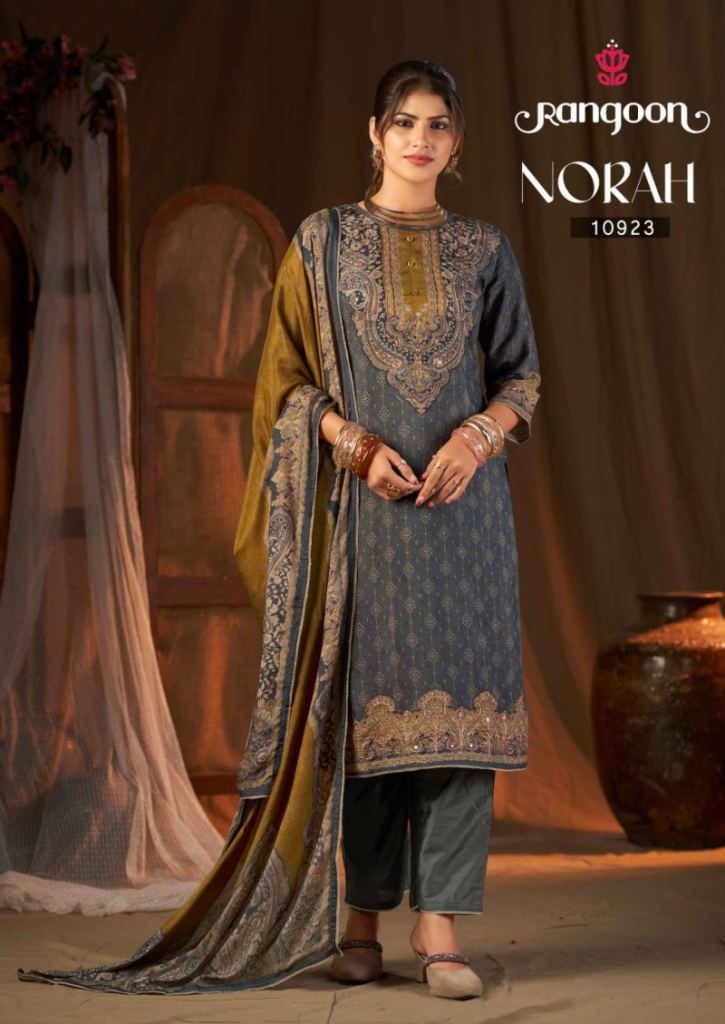Rangoon Norah Digital Printed Kurti With Bottom Dupatta