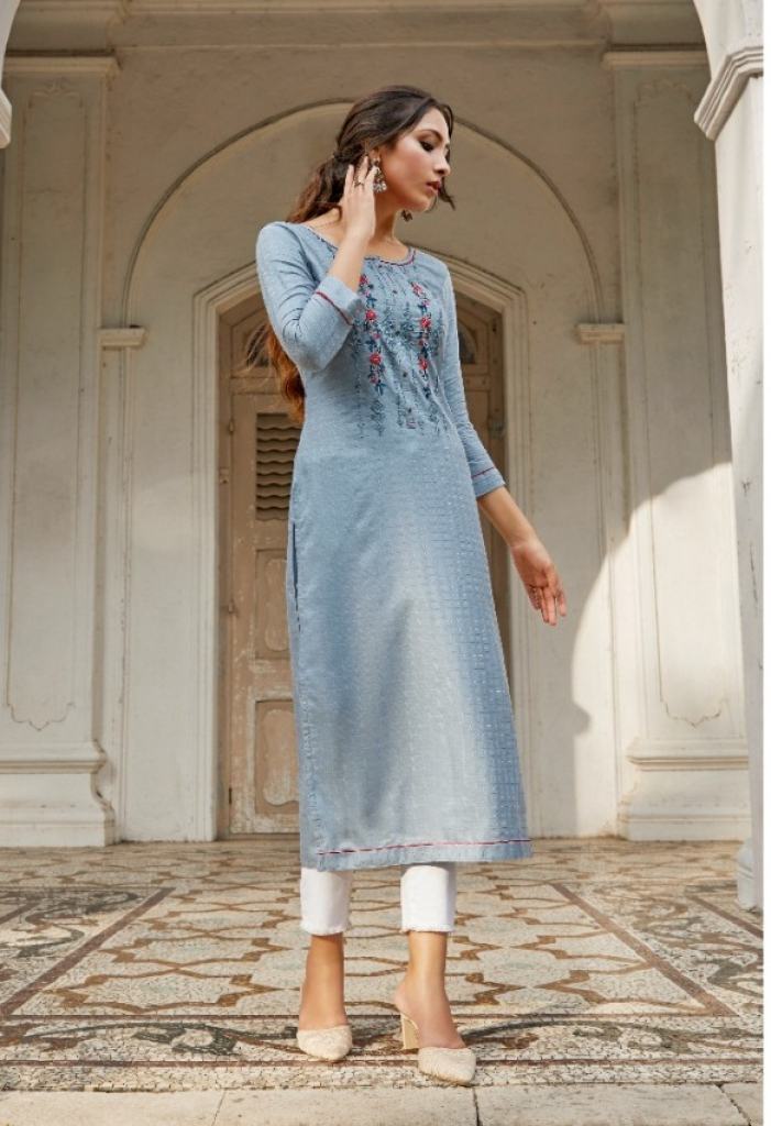 Rangoon Rangat Silk Designer Kurti catalog 