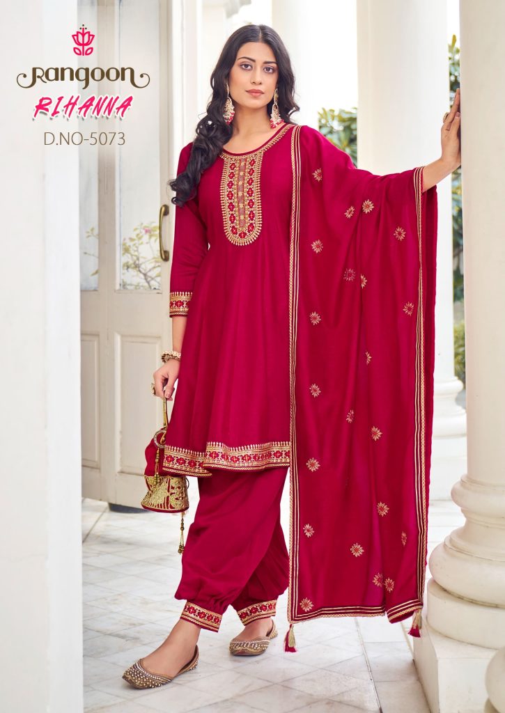 Rangoon Rihanna Kurti Bottom With Dupatta