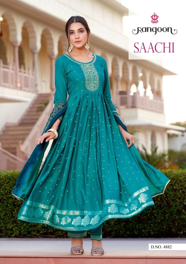 Beauty Saachi 1 Ethnic Wear Wholesale Anarkali Kurti Rayon Catalog - The  Ethnic World