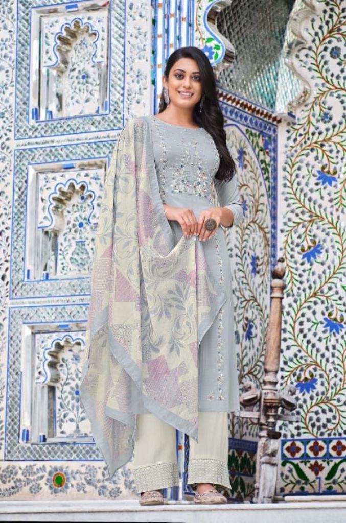 Rangoon Saheli Nylon Viscose Heavy Embroidery  Readymade collection  