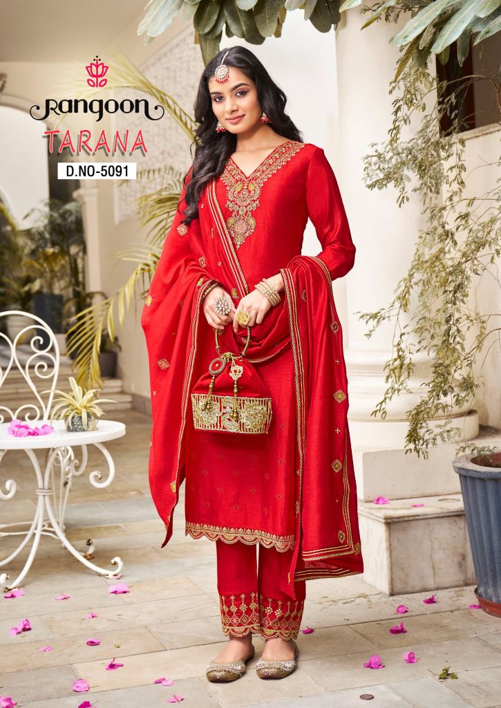 Rangoon Tarana Kurti Bottom With Dupatta
