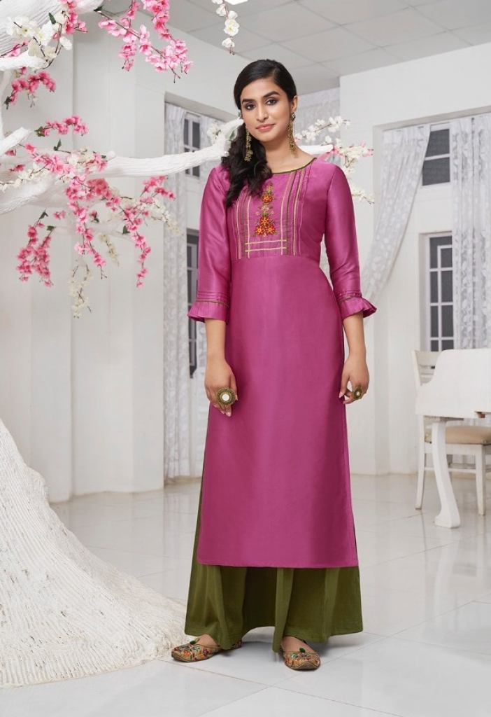 Rangoon  presents Rich Look  Straight Wear Kurti With bottom  