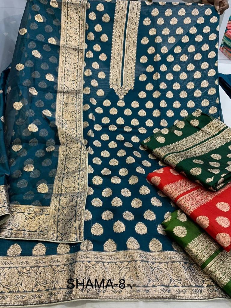 Rani Trendz Shama 5 Beautiful Designer Color Set Dress Material
