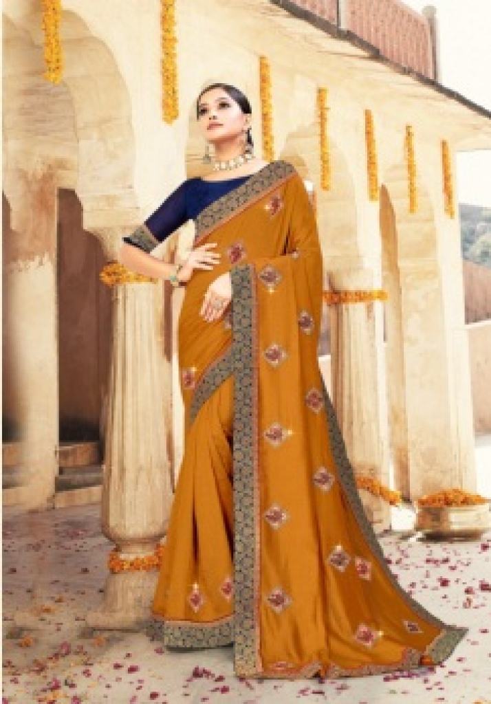 Ranjna Ambalika fancy border butta siroski diamond designer saree collecton 