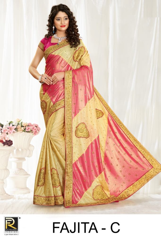 Ranjna  presents Fajita Festive Wear  Sarees  Collection