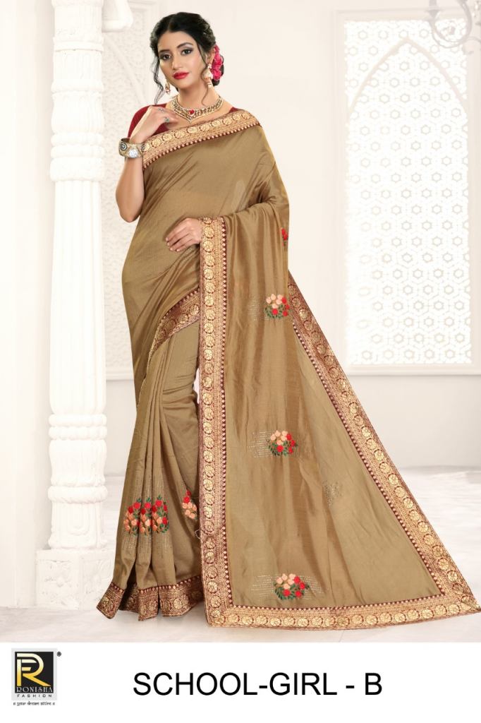 Ranjna presents school girl Festive wear saree collection 