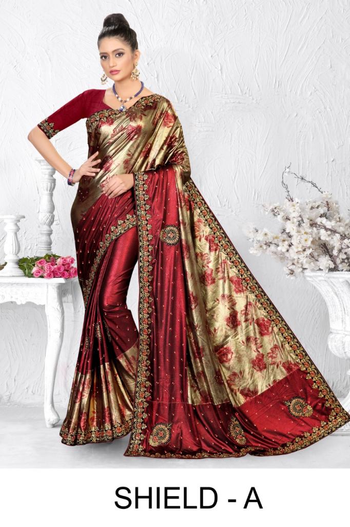 Ranjna  Shield heavy diamond designer saree collection 