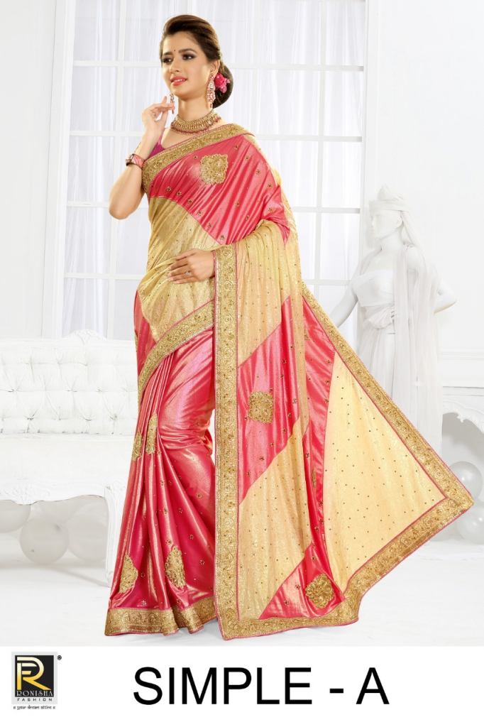 Ranjna presents  Simple Festive Wear Sarees Collection