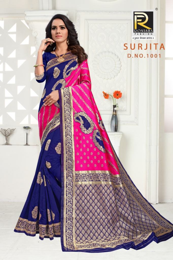 Ranjna surjita casual wear silk saree catalog  wholesale online 