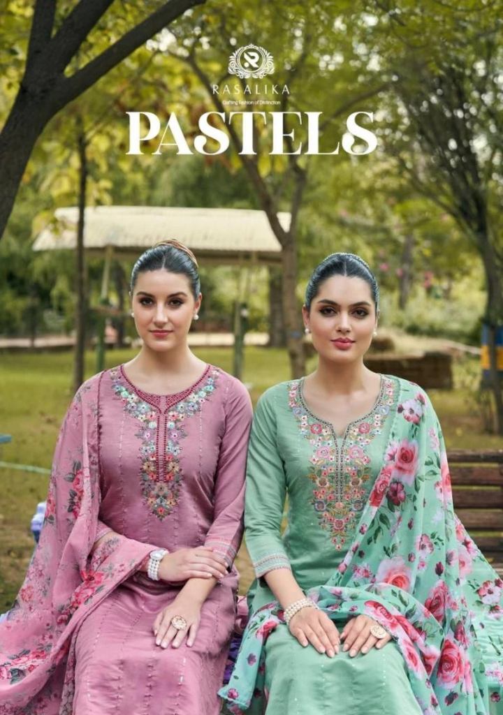 Rasalika Pastels Viscose Silk Kurti Sets