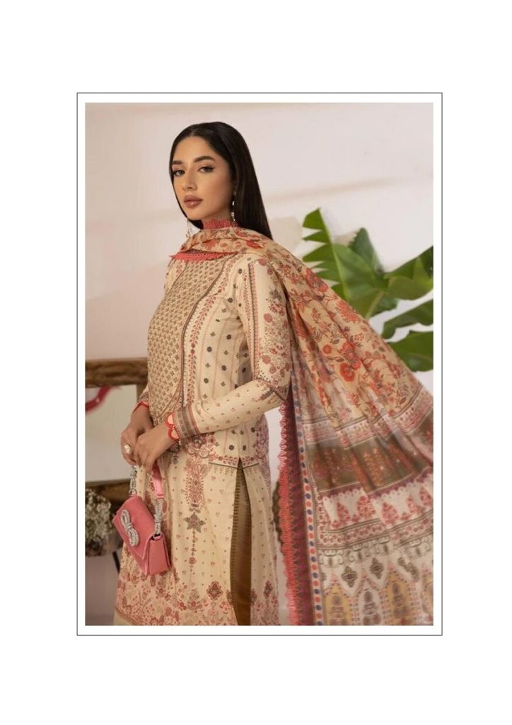 Rasberry Kesar Vol 1 Karachi Cotton Dress Material