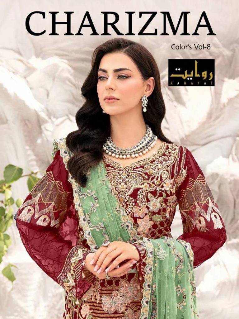 Rawayat Charizma Colors Vol 8 Pakistani Salwar Suits
