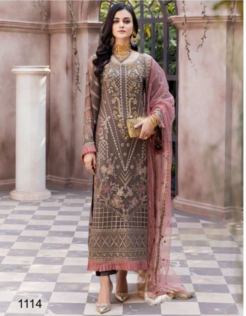 Rawayat Emaan Adeel Vol 5 Fancy Georgette Pakistani Salwar suits catalog 
