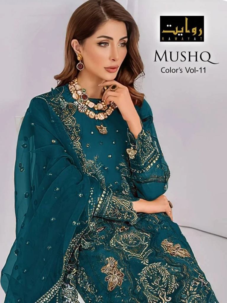Rawayat Mushq Colors Vol 11 Pakistani Salwar Suit