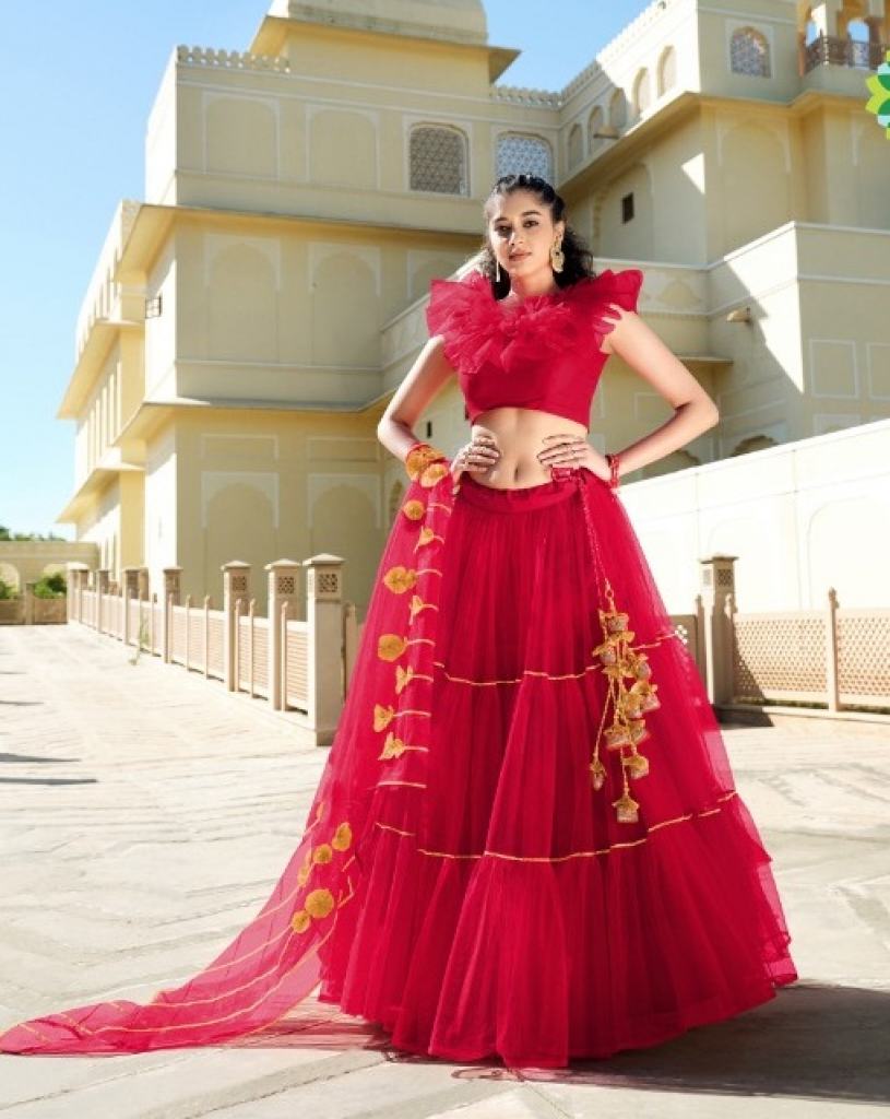 Red1001  lehenga Party Wear Buy Trendy Red Lehenga Choli Online in India 