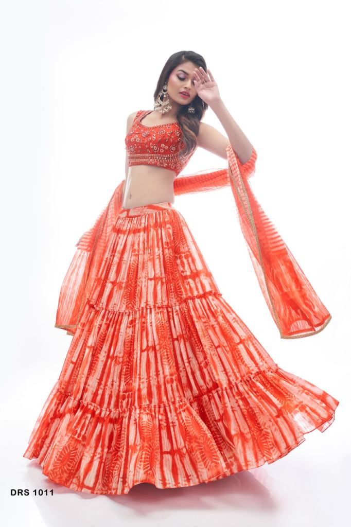 Red Jacquard Hand work Exclusive Lehenga  collection 