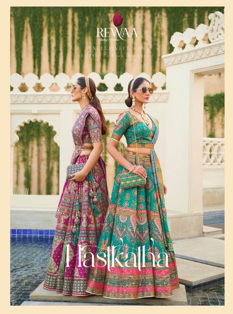 Rewaa Hastkatha Rajwadi Silk Heavy Lehenga Cholis