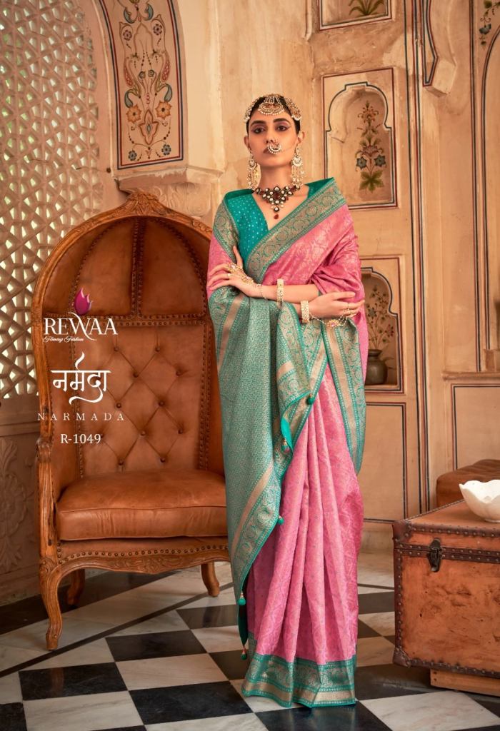 Rewaa Narmada Banarasi Silk Designer Sarees