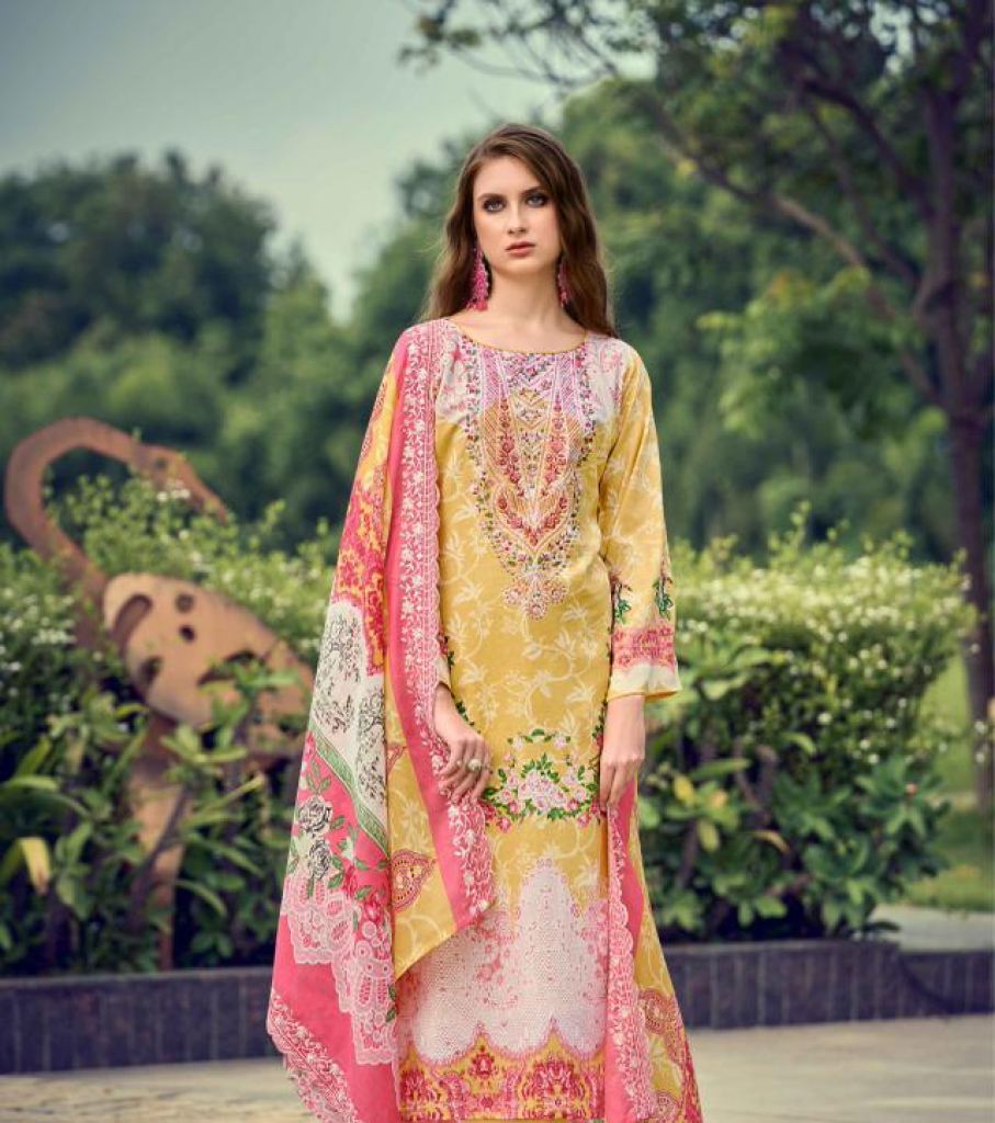 Riaz Art Himsa Embroidered Dress Material