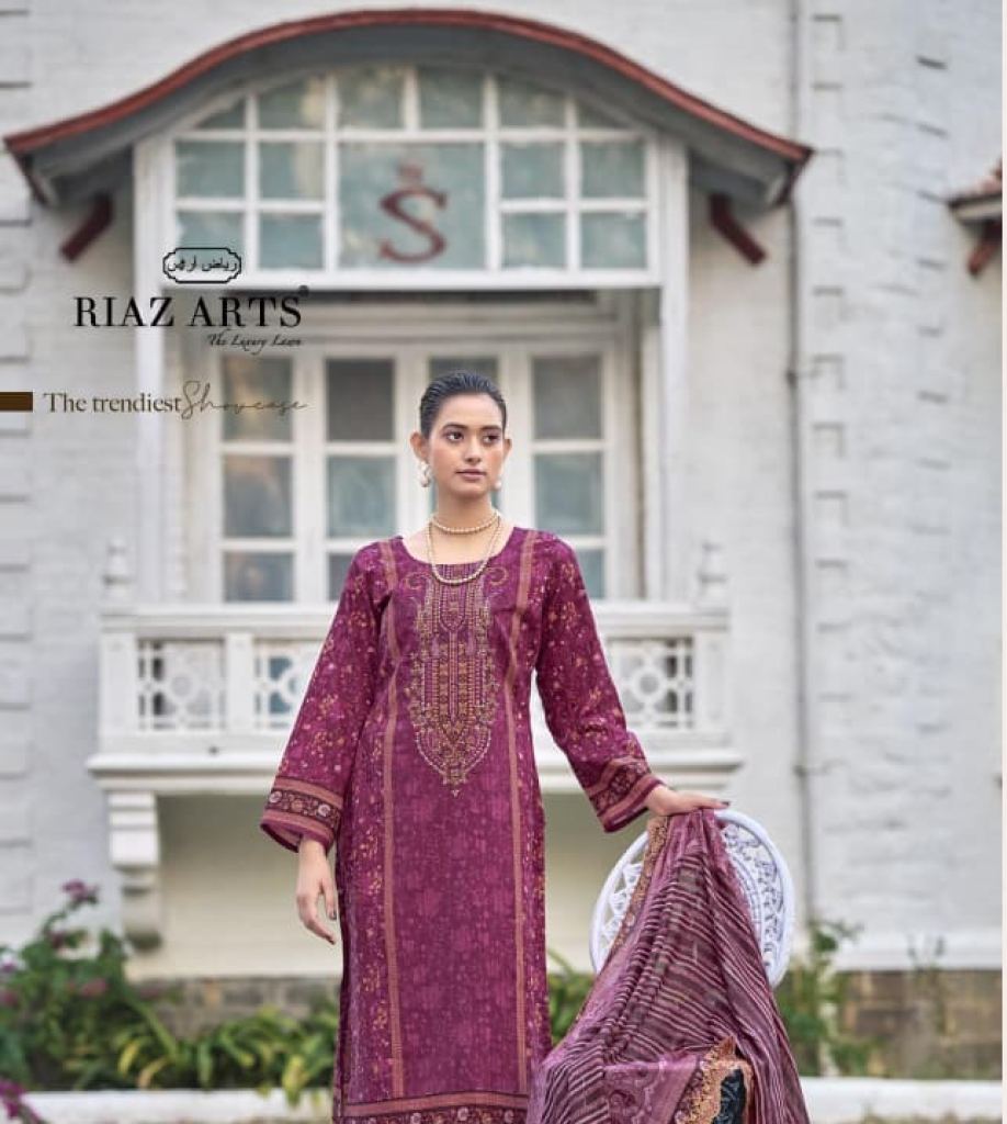 Riaz Arts Bin Saeed Nawazish Vol 2 Embroidered Dress Material