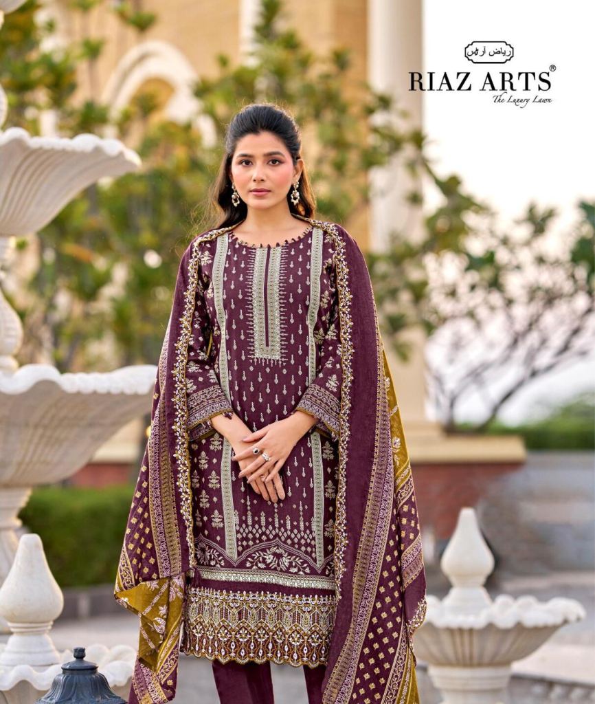 Riaz Arts Bin Saeed Vol 16 Printed Dress Material