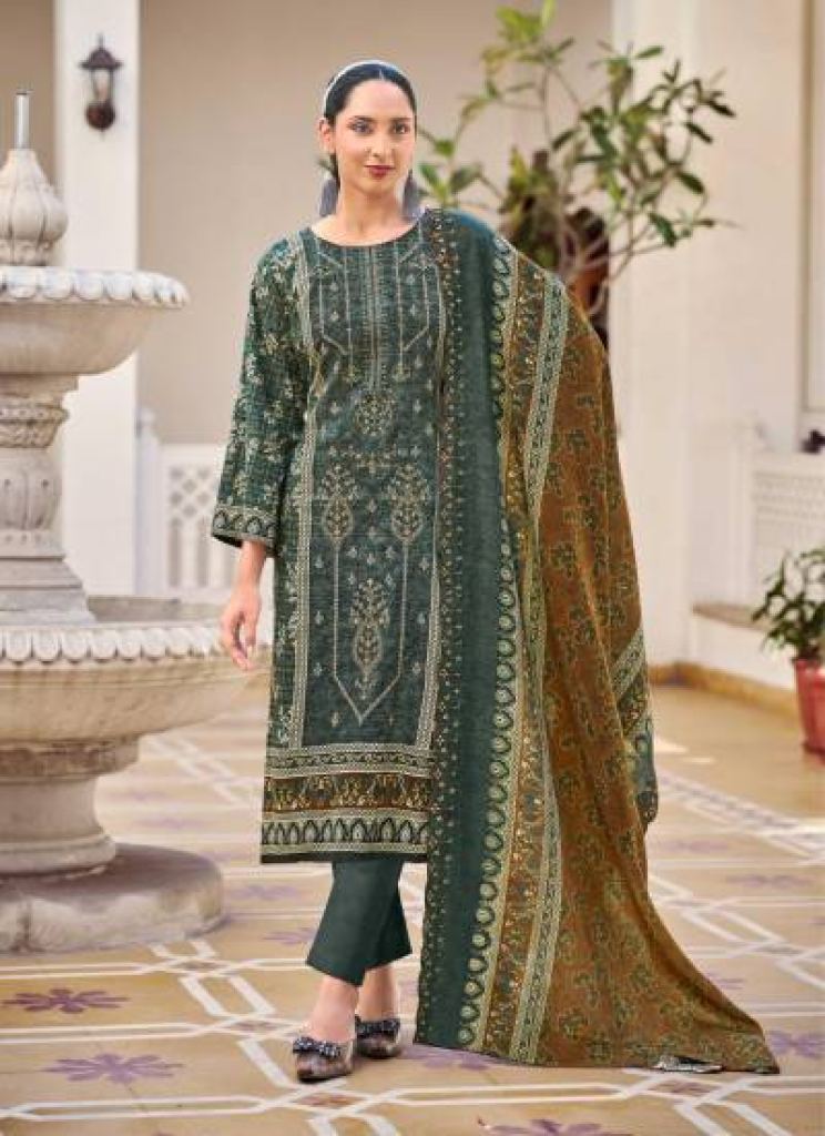Riaz Arts Chevron Digital Printed Dress Material