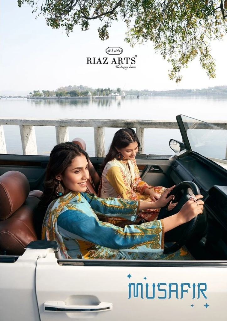 Riaz Arts Musafir Lawn Cotton Printed Pakistani Salwar Suit 
