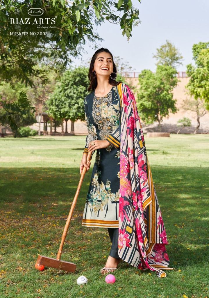 Riaz Arts Musafir Vol 8 Dress Material