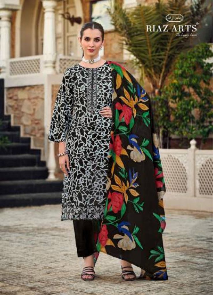 Riaz Arts Summer Digital Printed Dress Material