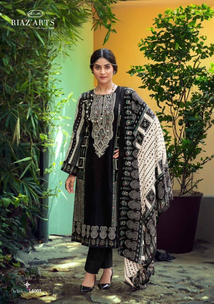 Riaz Arts The Artist Vol 3 Dress Material