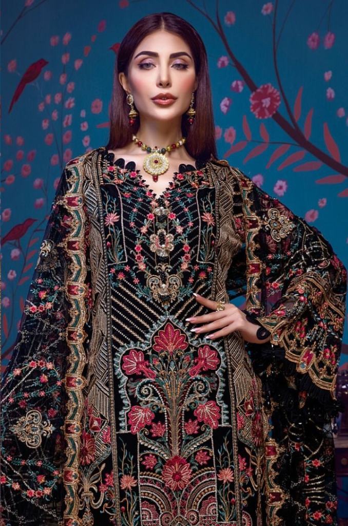 Rinaz Adan Libas Vol 12 Georgette Wear Pakistani Salwar Suits Catalog