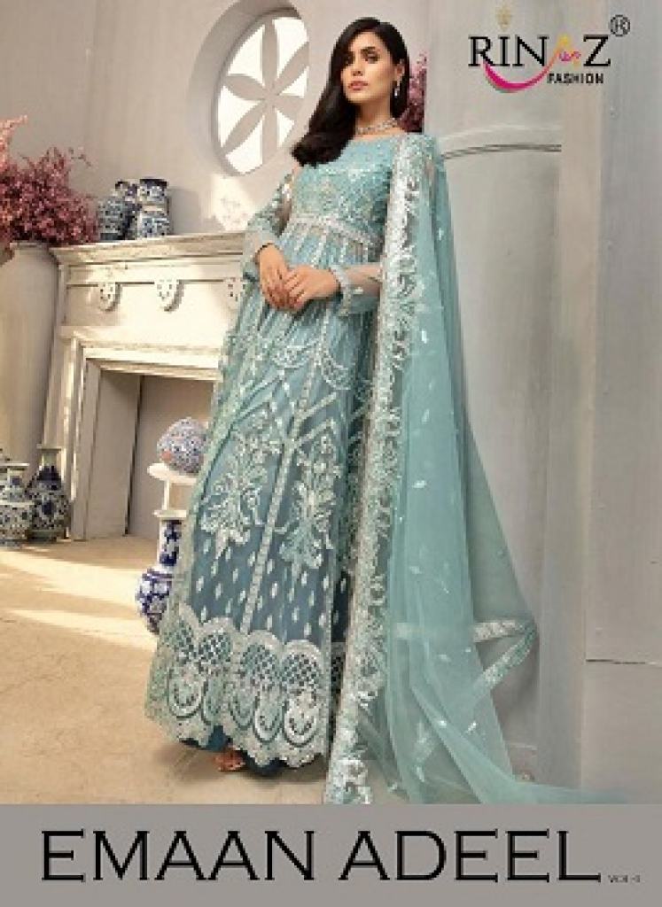 Rinaz Emaan Adeel 1  Faux Georgette Pakistani Suits