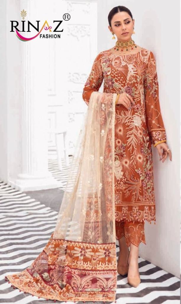 Rinaz Ramsha vol 17 Georgette with heavy Embroidery  Premium Pakistani Salwar Suits
