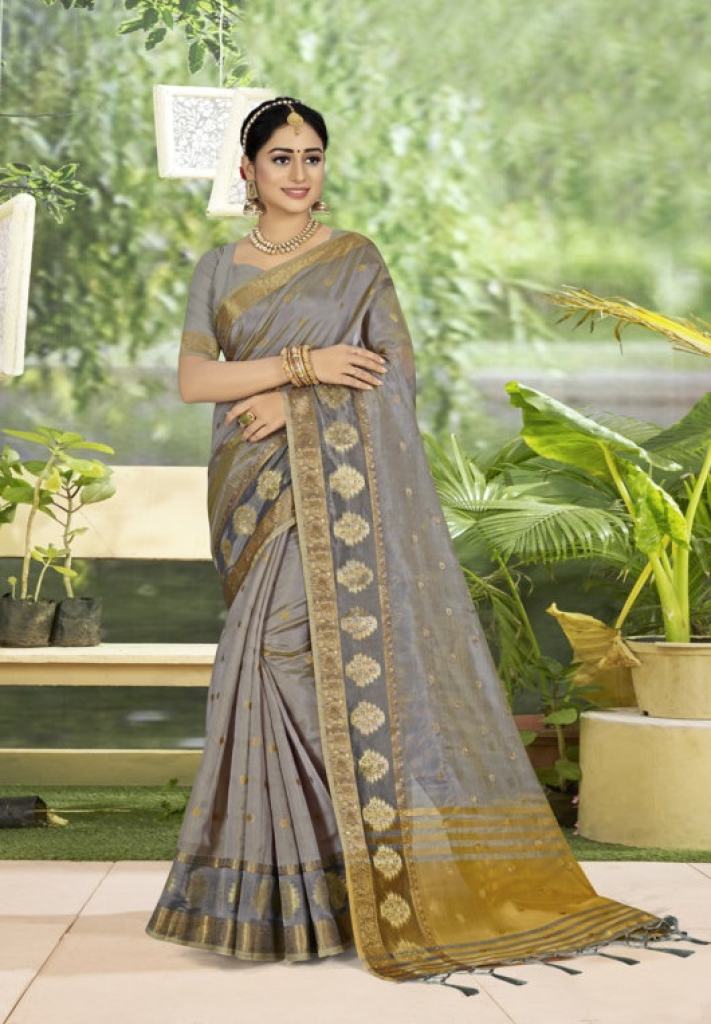  Riwazo Naina Organza Printed Festive Wear Saree