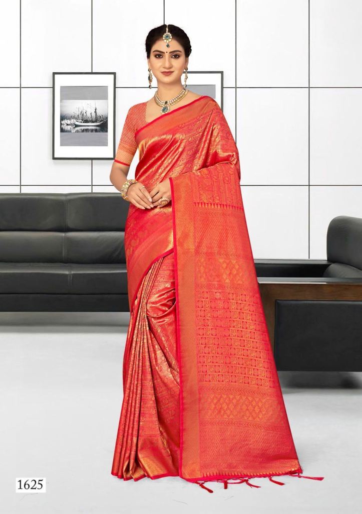 Riwazo Rajmoti Copper Silk Weaving Designer Kanjeevaram Saree collection