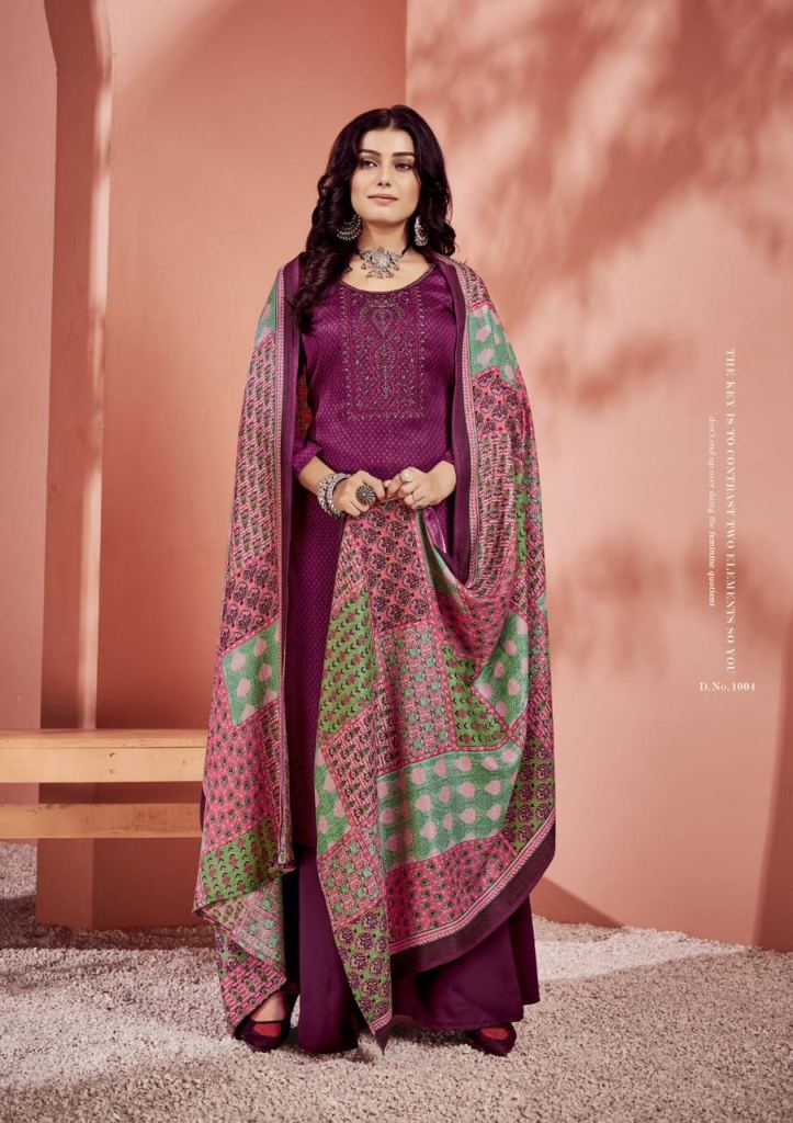 Roli Moli Maayera Pashmina Embroidery Dress Material